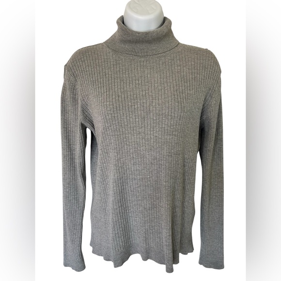 Chico's Sweaters - Y2K Vintage Chico’s Grey Turtleneck Top